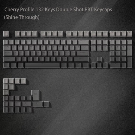 168 Keys Double Shot PBT Keycap Custom Keycap Cherry Profile Keyboard Keycaps for Cherry Gateron MX Switches Gaming Keyboard