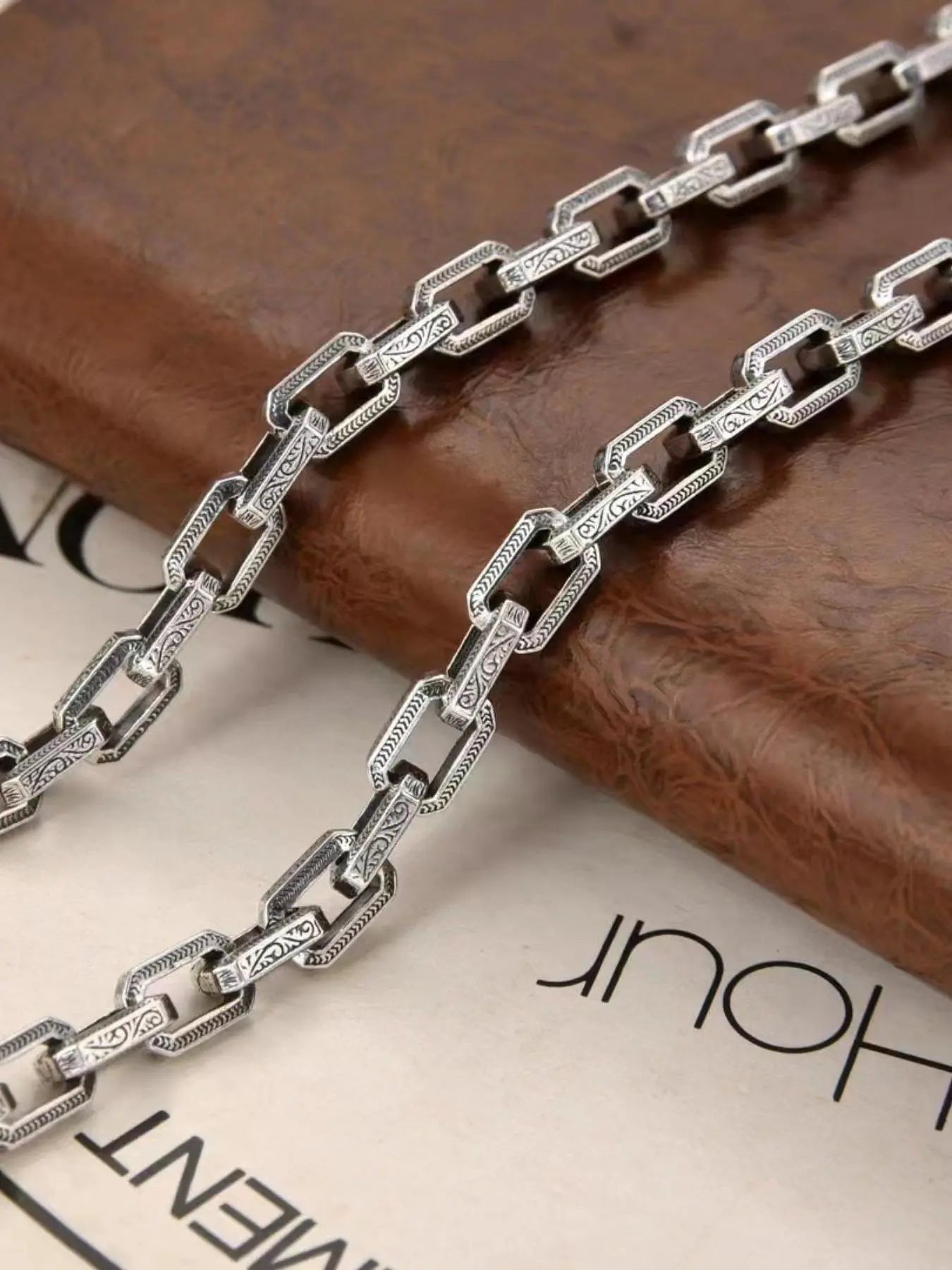 Unisex Street Trend Chunky Chain Necklace, Vintage Trendy Hip Hop Style Chunky Chain Necklace, Chic Jewelry as Gift for Boyfriend & Girlfriend, Cuban Link Chain