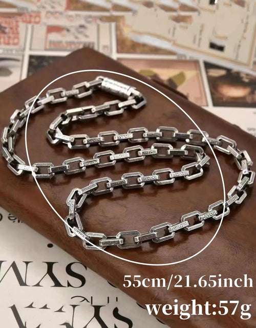 Load image into Gallery viewer, Unisex Street Trend Chunky Chain Necklace, Vintage Trendy Hip Hop Style Chunky Chain Necklace, Chic Jewelry as Gift for Boyfriend &amp; Girlfriend, Cuban Link Chain
