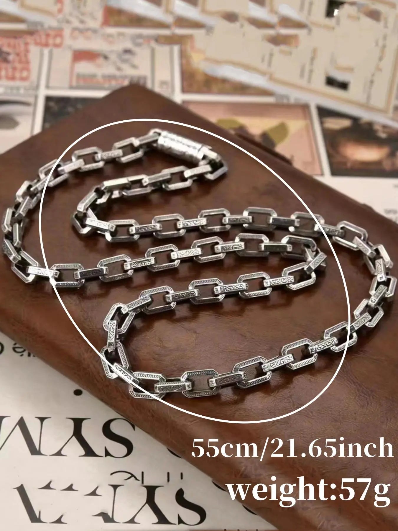 Unisex Street Trend Chunky Chain Necklace, Vintage Trendy Hip Hop Style Chunky Chain Necklace, Chic Jewelry as Gift for Boyfriend & Girlfriend, Cuban Link Chain