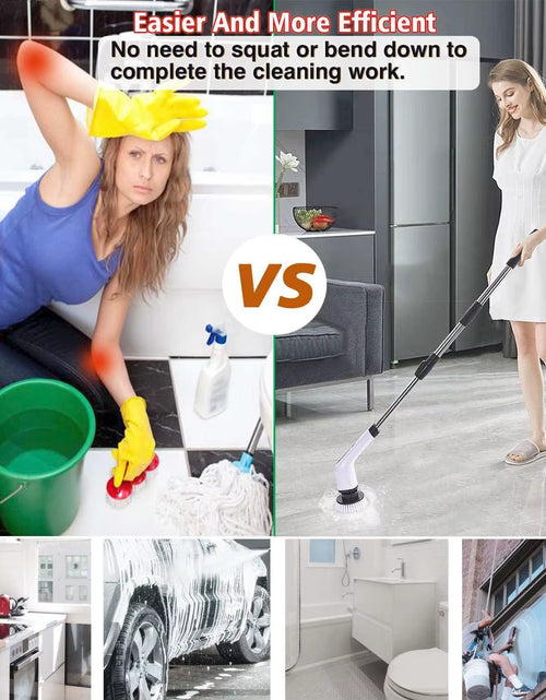 Load image into Gallery viewer, Cordless Spin Scrubber Electric Multipurpose Cleaning Brush for Kitchen Bathroom Toilet - Household Hair Brushes and Mops
