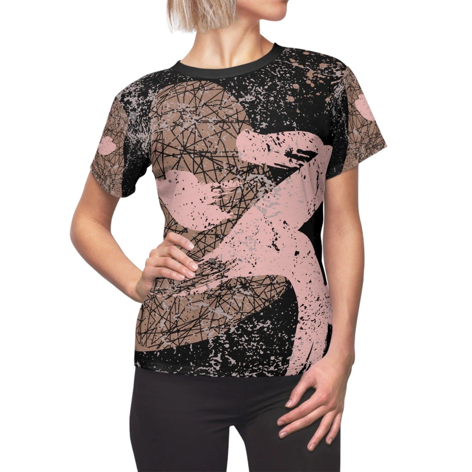 Artistic Women T-Shirt PAINT - Minimal by Queennoble