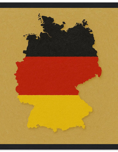 Load image into Gallery viewer, Cadre Drapeau De L'Allemagne – Affiche Encadrée En Bois – Format Décoratif

